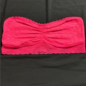 Aerie Bright Pink Lace Bandeau